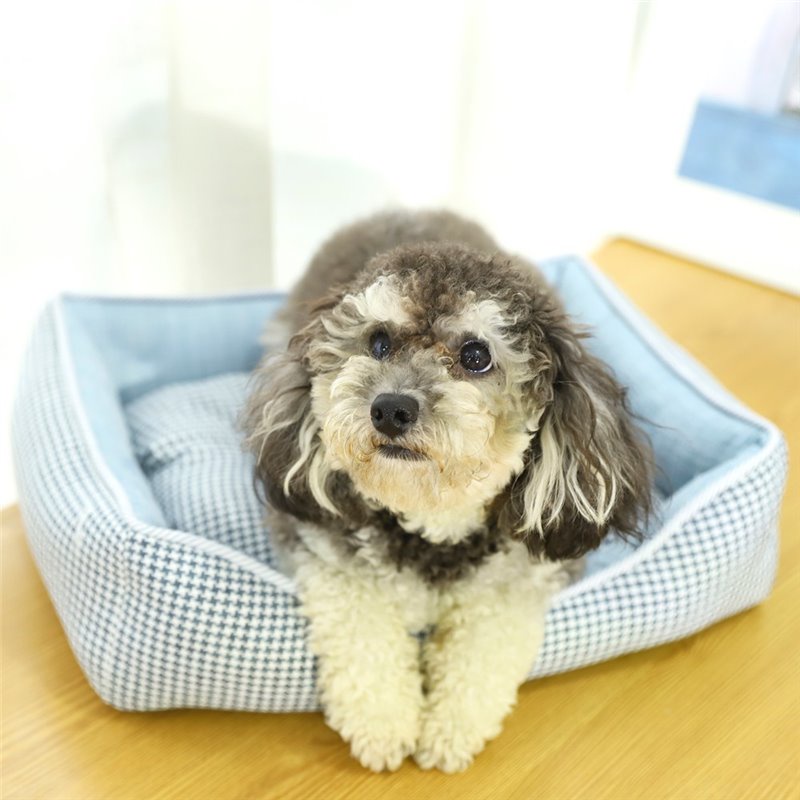 PUCHIKA 宠物沙发 猫窝狗窝 格纹 大号